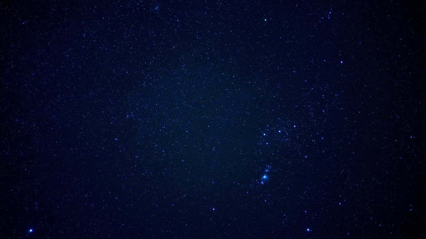 Estrellas en el Cielo Durante la Noche.. Wallpaper in 1366x768 Resolution