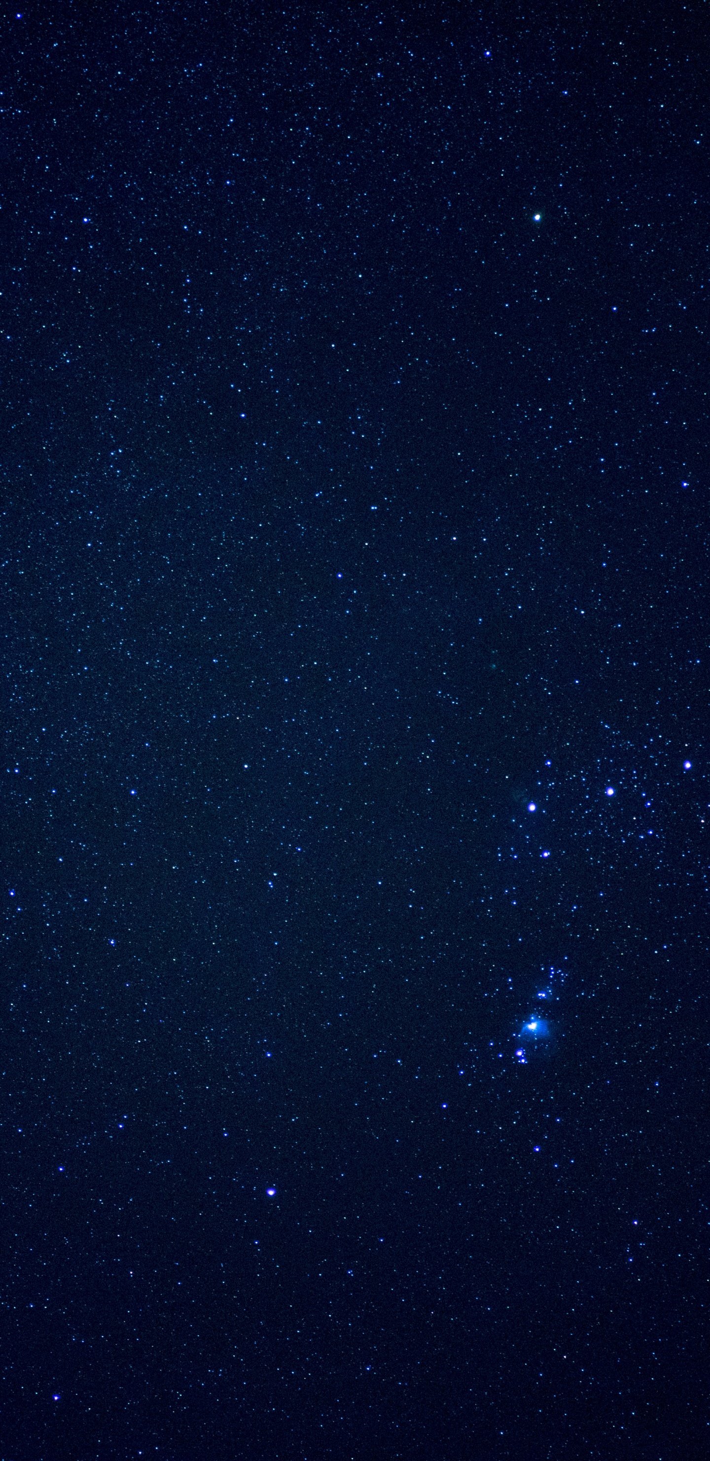 Sterne am Himmel Während Der Nacht. Wallpaper in 1440x2960 Resolution
