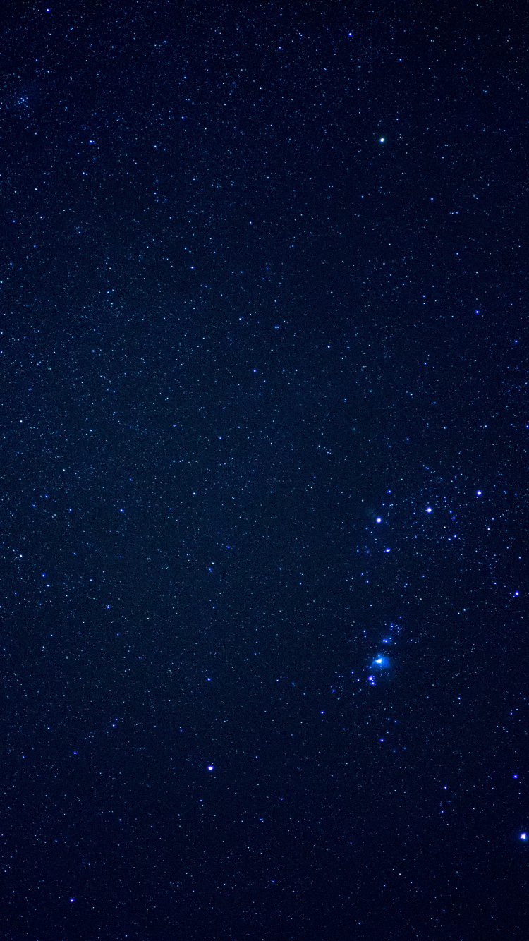 Stars in The Sky During Night Time. Wallpaper in 750x1334 Resolution