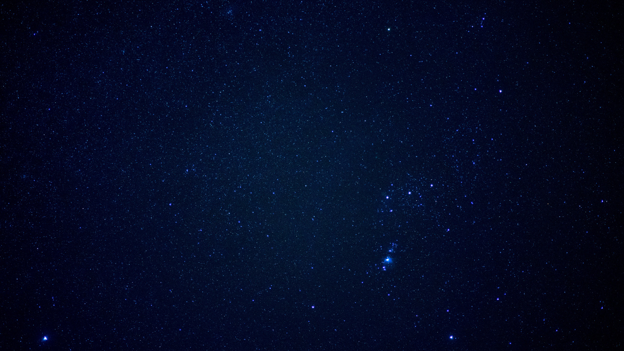Étoiles Dans le Ciel Pendant la Nuit. Wallpaper in 1280x720 Resolution