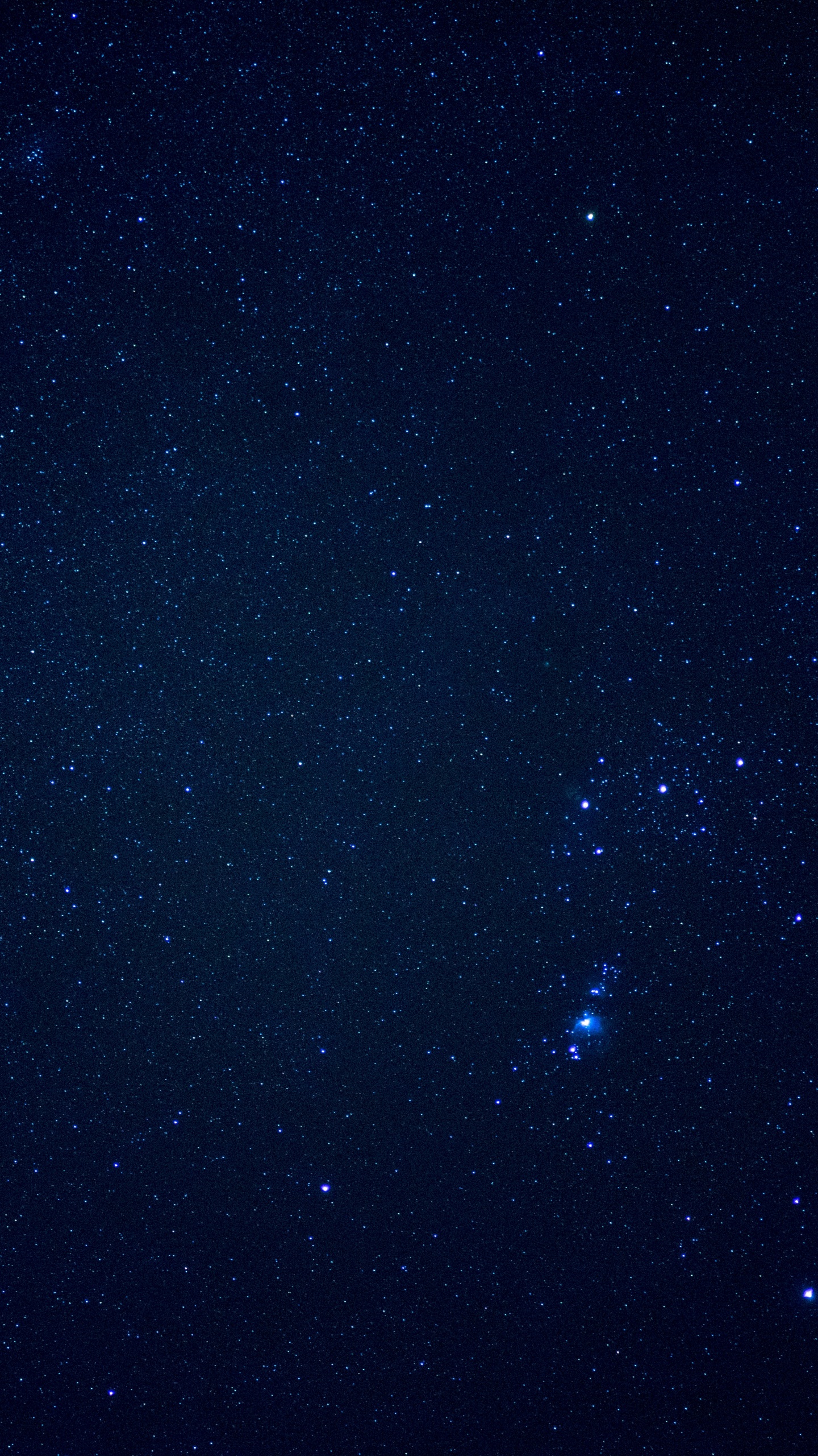 Étoiles Dans le Ciel Pendant la Nuit. Wallpaper in 1440x2560 Resolution
