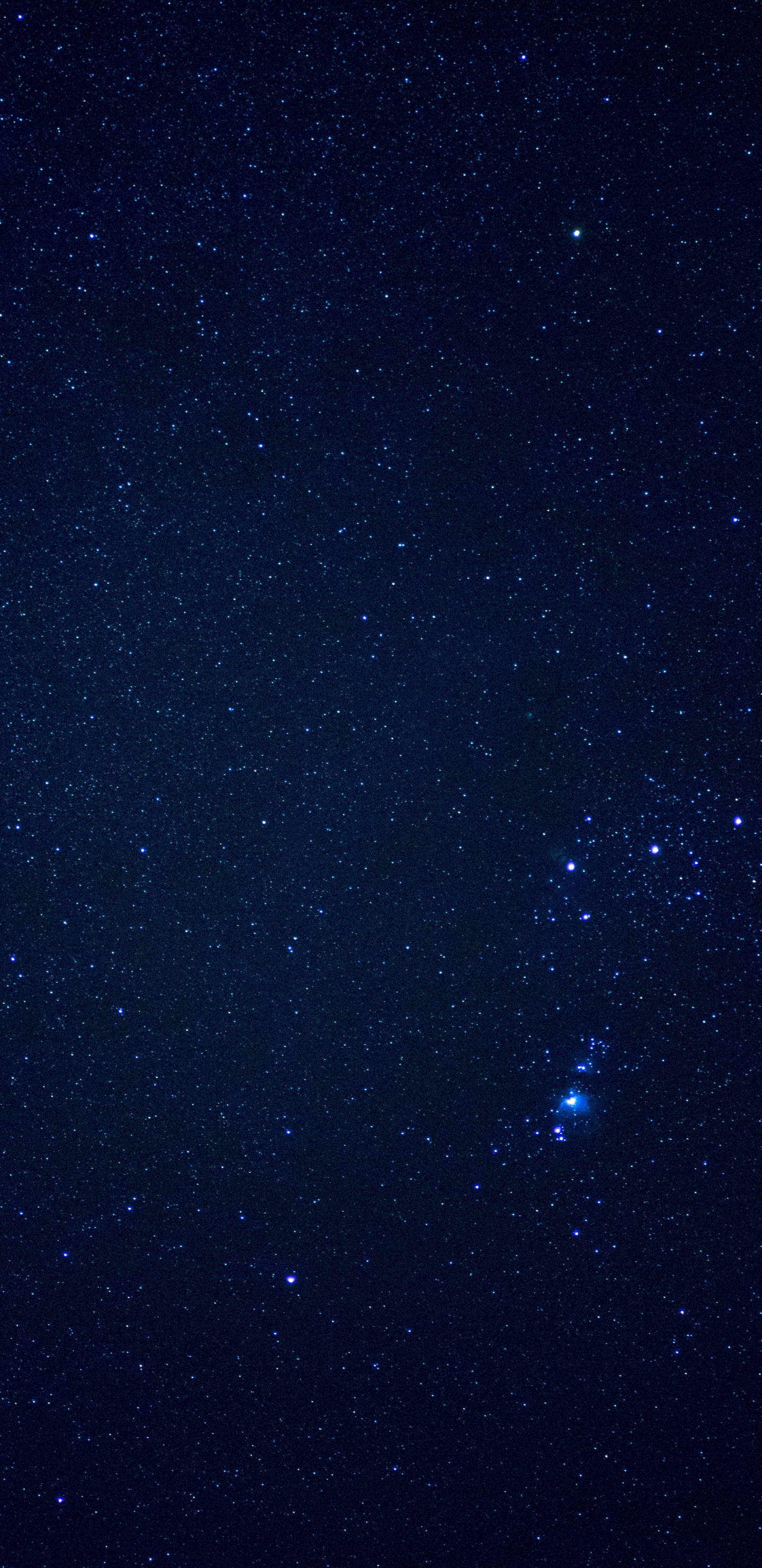 Étoiles Dans le Ciel Pendant la Nuit. Wallpaper in 1440x2960 Resolution