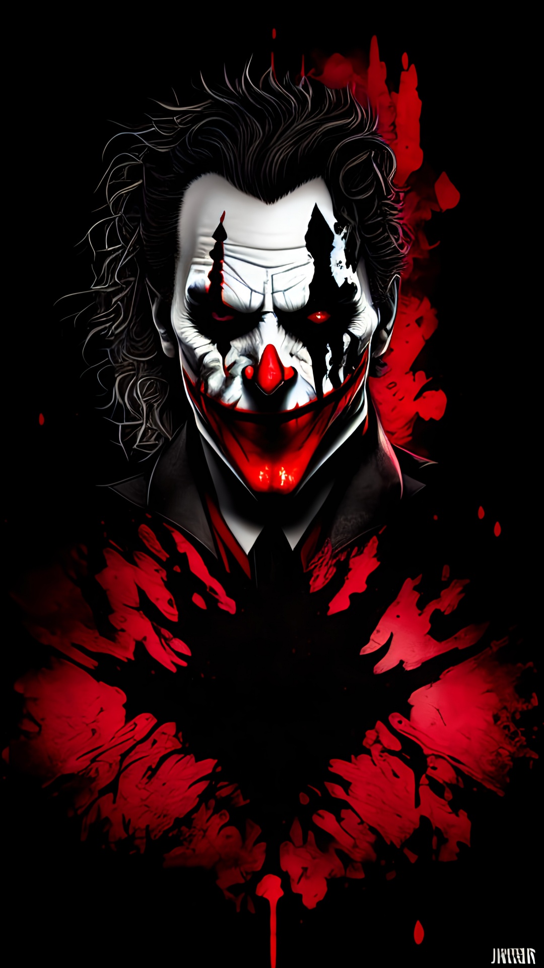 Joker, Horror, Biology, Sleeve, Art. Wallpaper in 1080x1920 Resolution