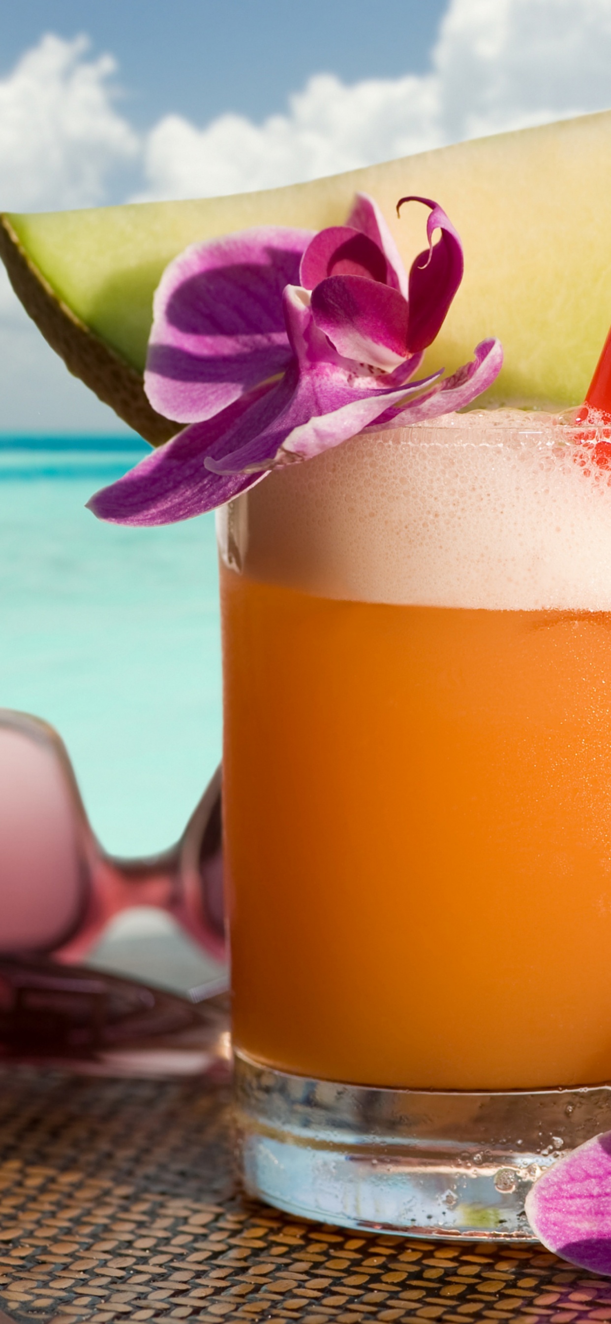 Ron Cócteles Playa, Jugo de Naranja, Ponche de Huevo, Agua, Alimento. Wallpaper in 1242x2688 Resolution