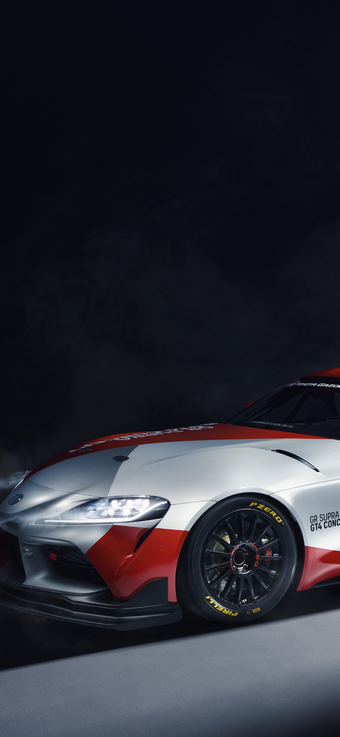 Weißer Und Roter Porsche 911. Wallpaper in 1125x2436 Resolution