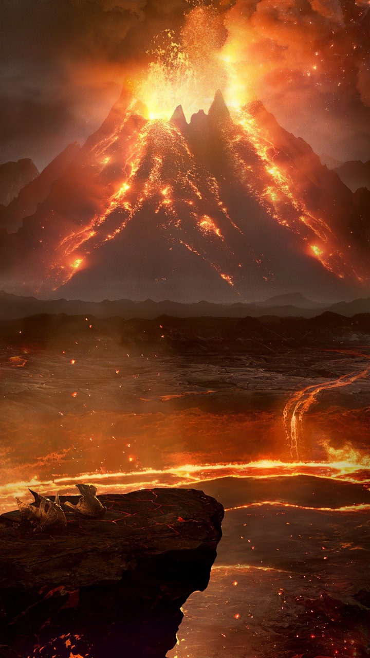 Honor Reigning Inferno, for Honor, Ubisoft, Xbox One, Flame. Wallpaper in 720x1280 Resolution