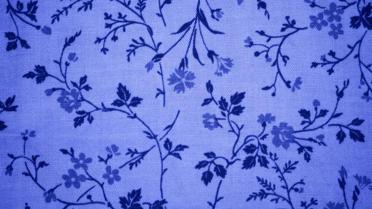 Textil Floral Azul y Blanco. Wallpaper in 1280x720 Resolution