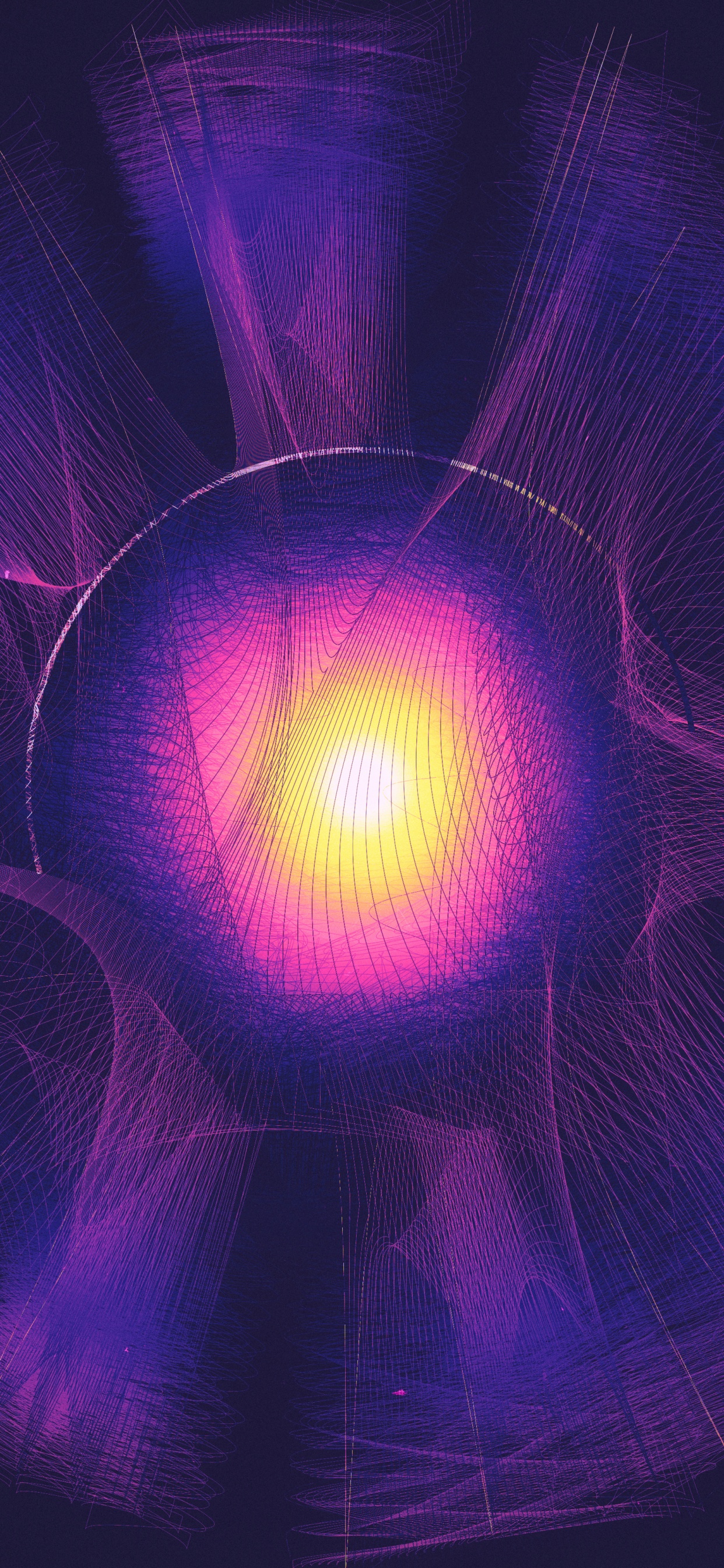 Ilustración de Luz Púrpura y Azul. Wallpaper in 1242x2688 Resolution