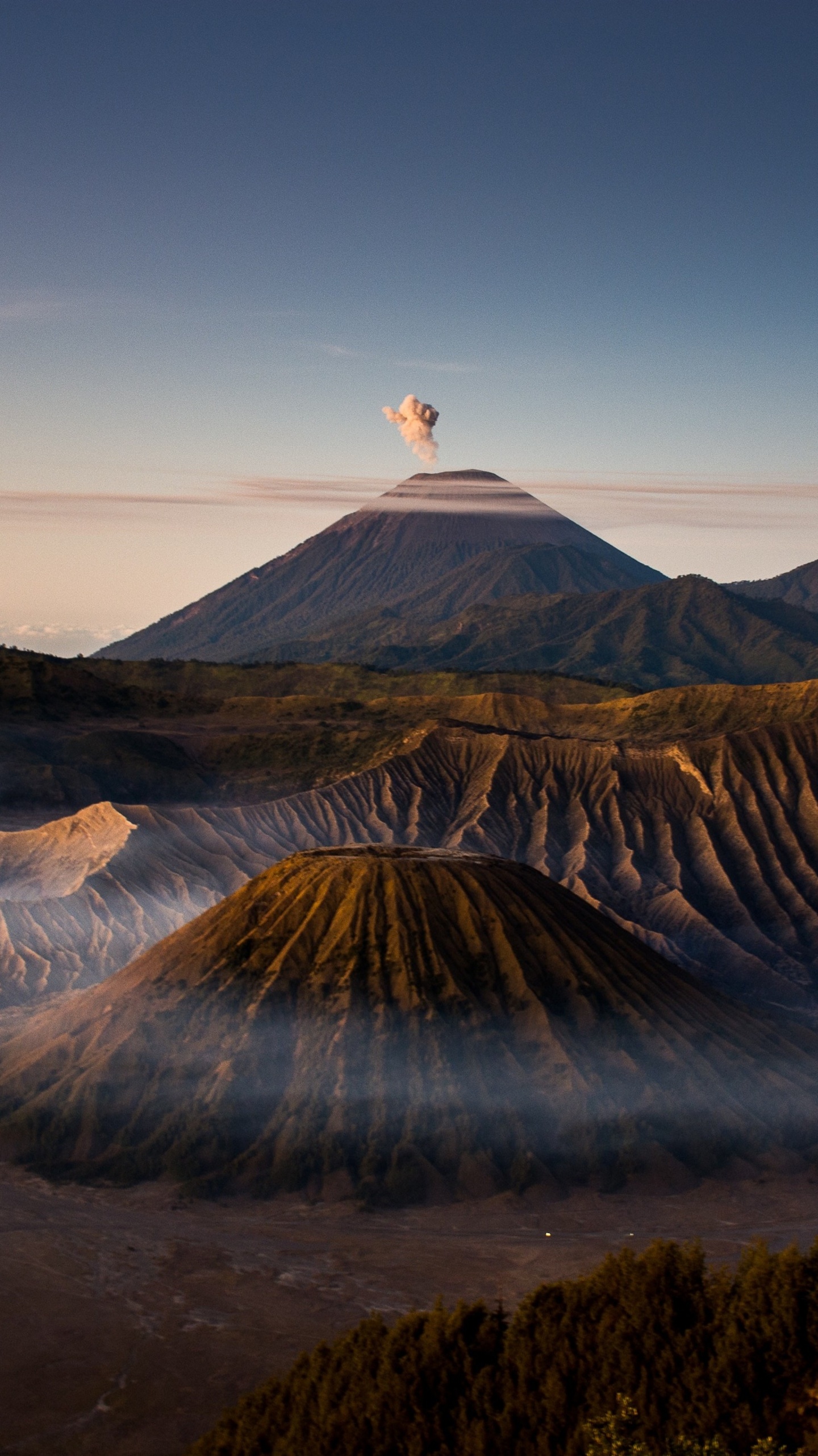 Cool Indonésie, Le Mont Bromo, Semeru, le Mont Fuji, Voyage. Wallpaper in 1440x2560 Resolution