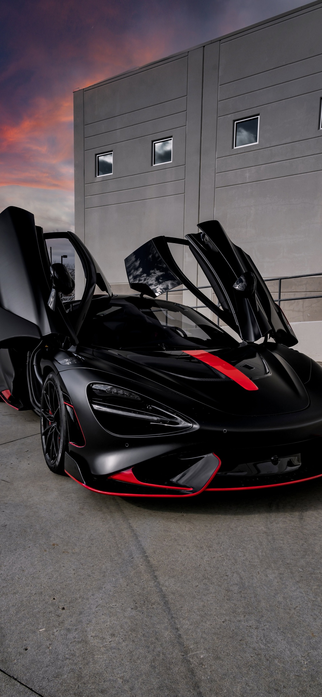 Cars, Car, Black and Red Sports Car, Sports Car, Mclaren 12c. Wallpaper in 1125x2436 Resolution