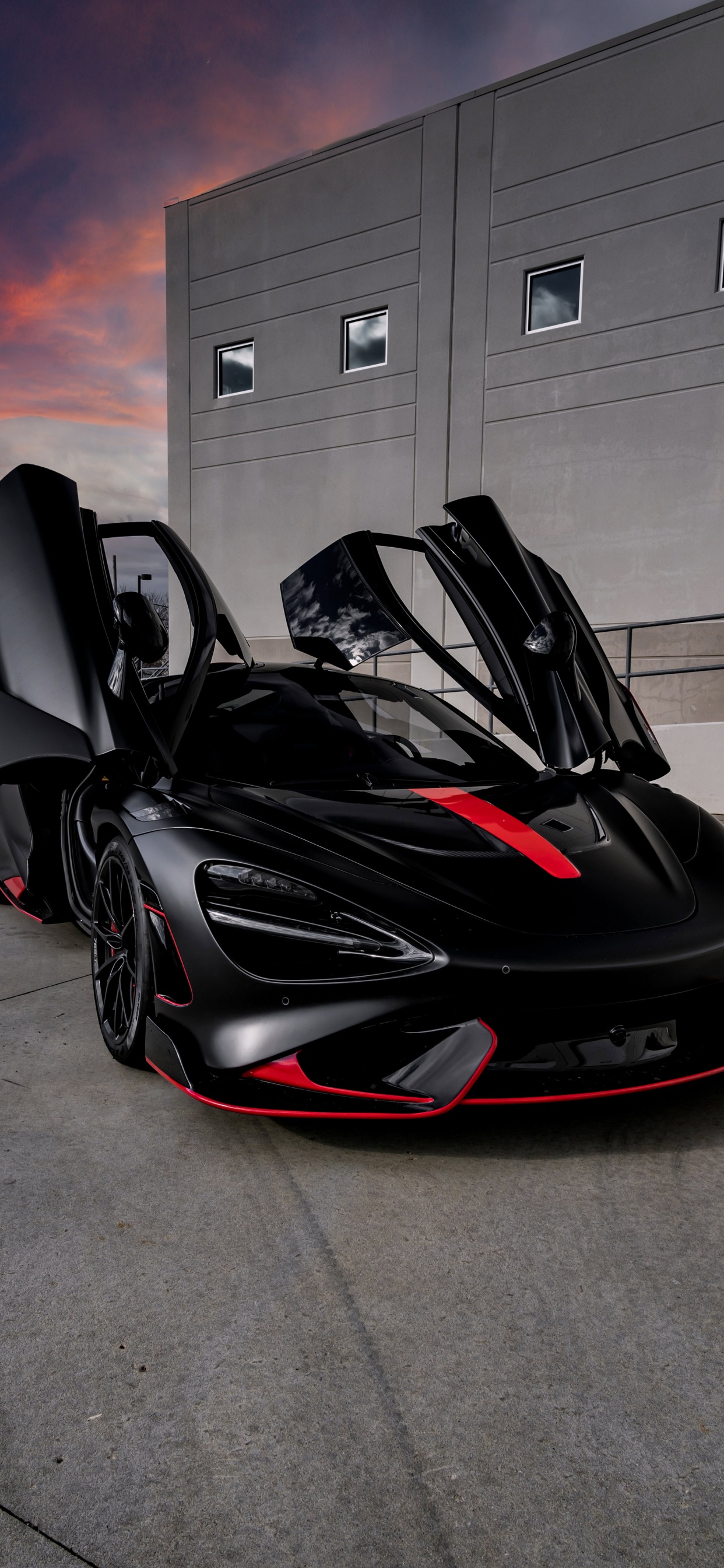Cars, Car, Black and Red Sports Car, Sports Car, Mclaren 12c. Wallpaper in 1242x2688 Resolution