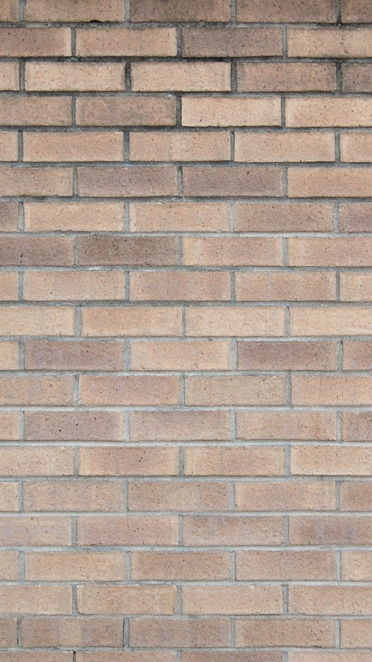 Brown and Black Brick Wall. Wallpaper in 750x1334 Resolution
