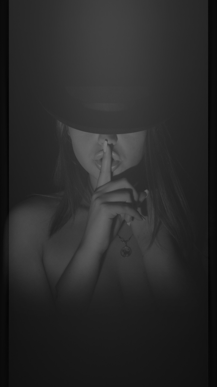 Schwarz Und Weiß, Lippe, Mode-Accessoire, Monochrom, Kostümzubehör. Wallpaper in 720x1280 Resolution