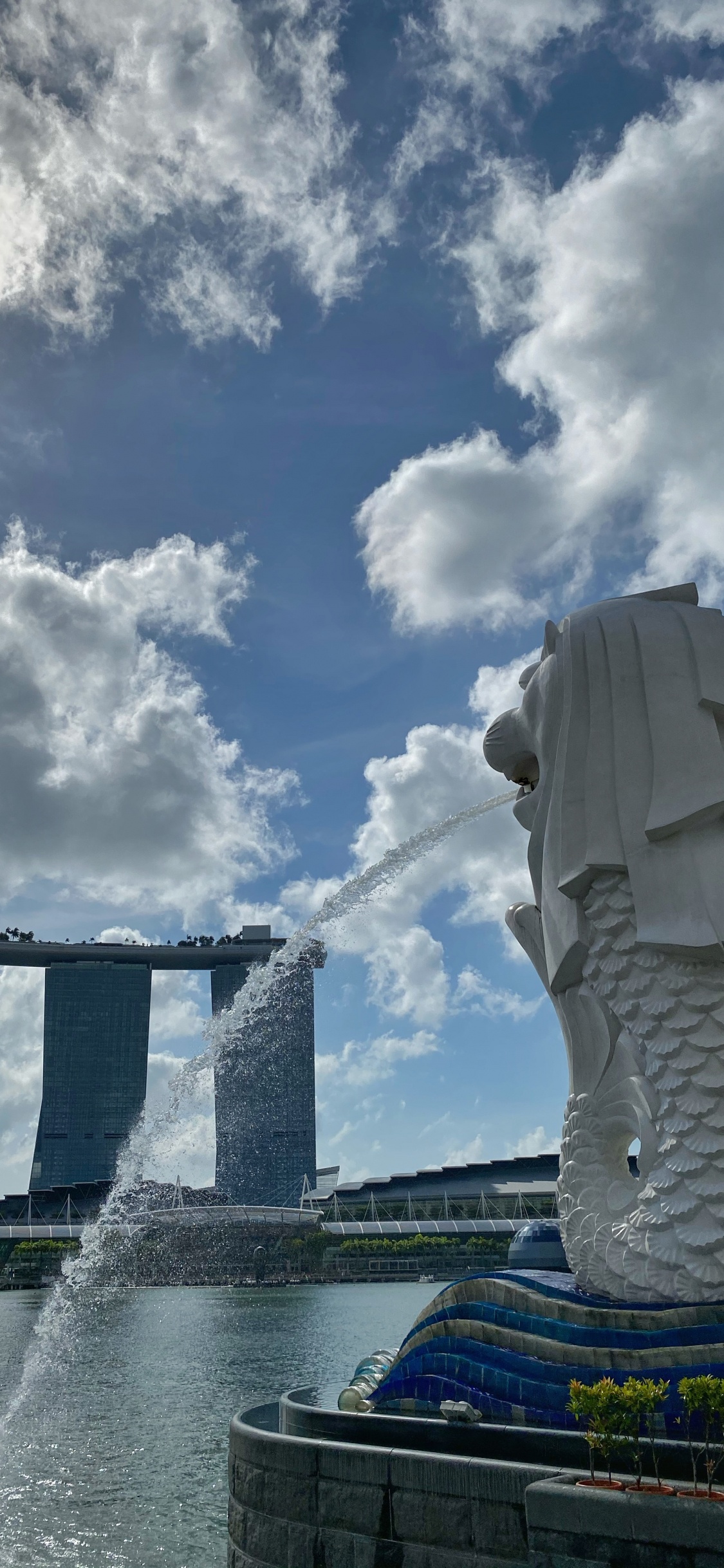 Singapour, Singapore Flyer, Marina Bay Sands De Singapour, Attraction Touristique, Les Ressources en Eau. Wallpaper in 1125x2436 Resolution
