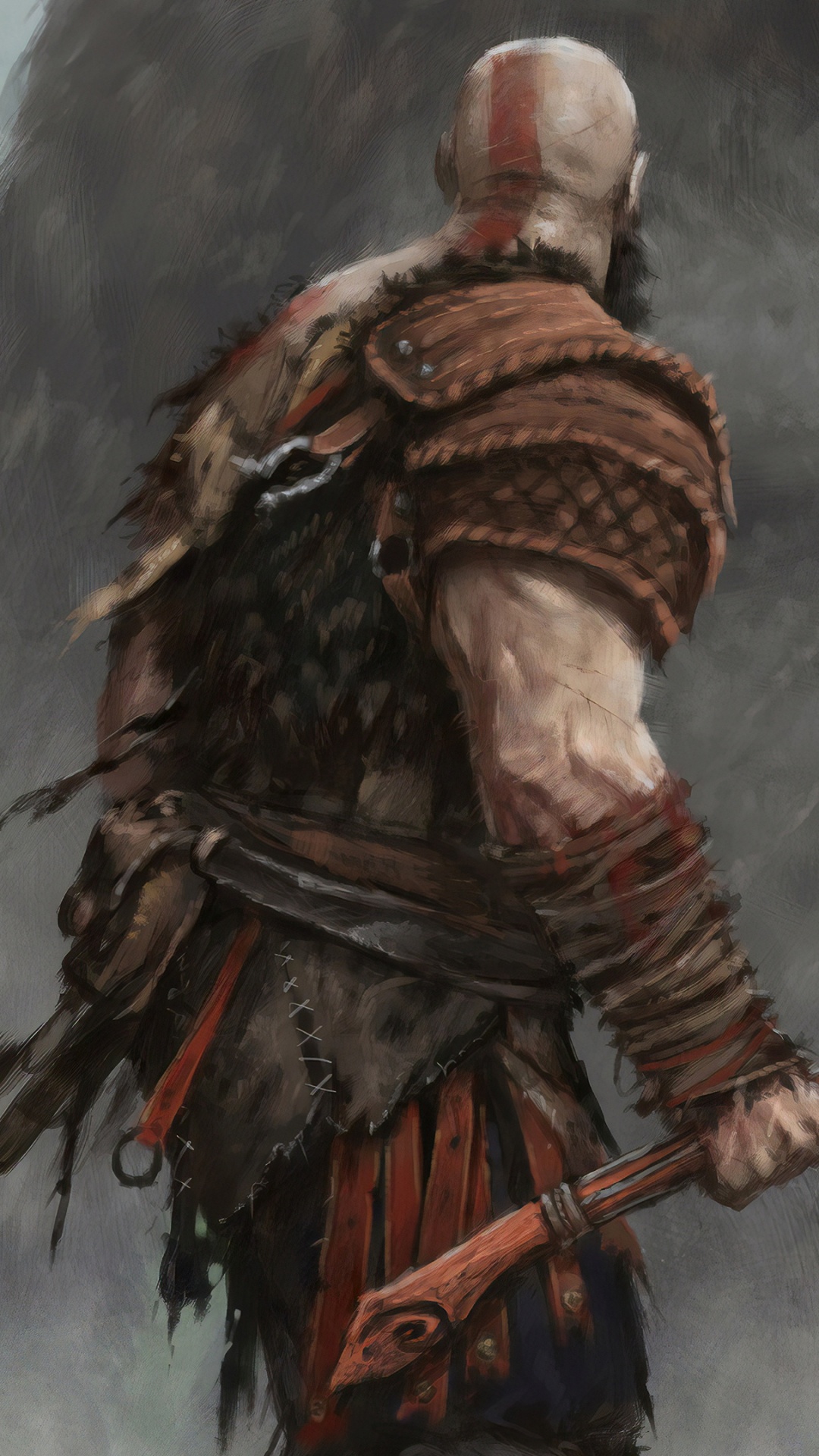 Homme en Manteau Marron et Noir Tenant Une Épée. Wallpaper in 1080x1920 Resolution