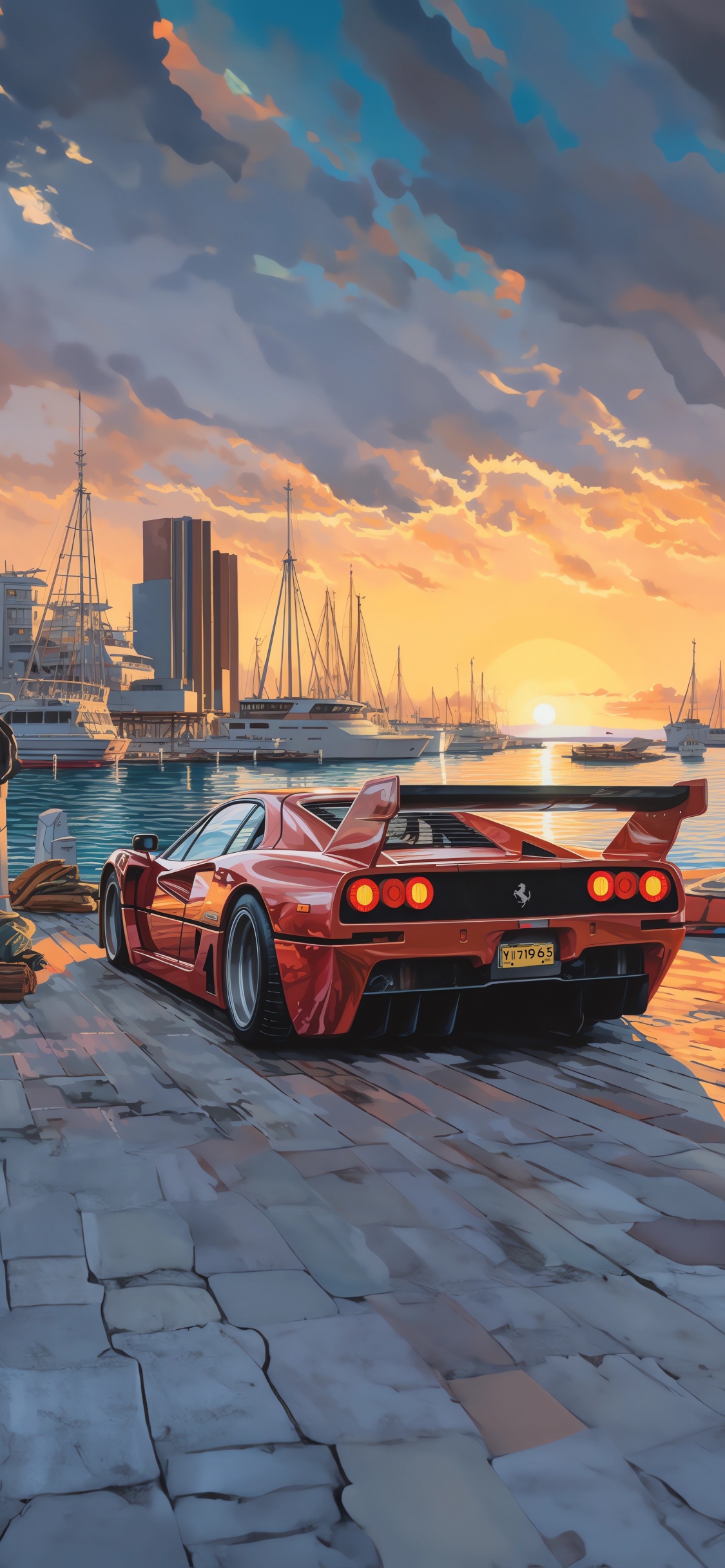 Grand Tourer, Cars, Cloud, Wheel, Tire. Wallpaper in 1125x2436 Resolution