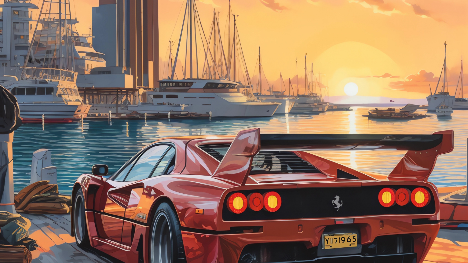 Grand Tourer, Cars, Cloud, Wheel, Tire. Wallpaper in 1920x1080 Resolution