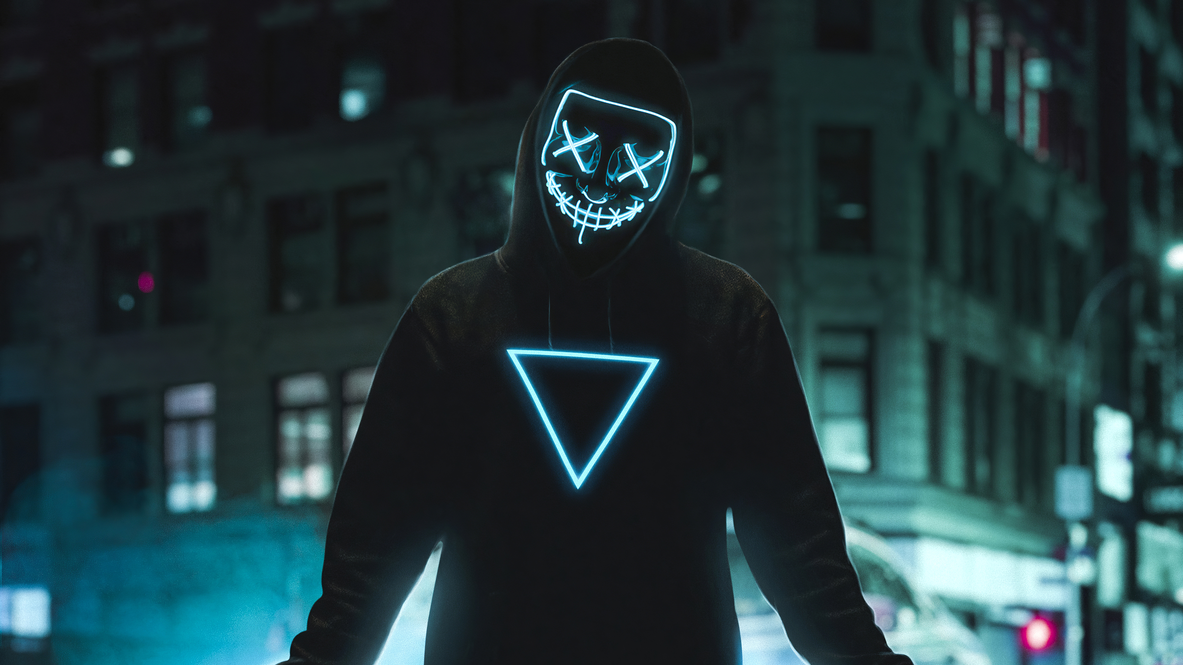 Luz, Prendas de Vestir Exteriores, Capucha, Neon, Sudadera. Wallpaper in 3840x2160 Resolution