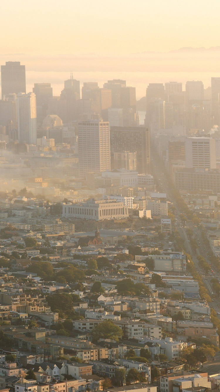 Aerial View of City Buildings During Daytime. Wallpaper in 750x1334 Resolution