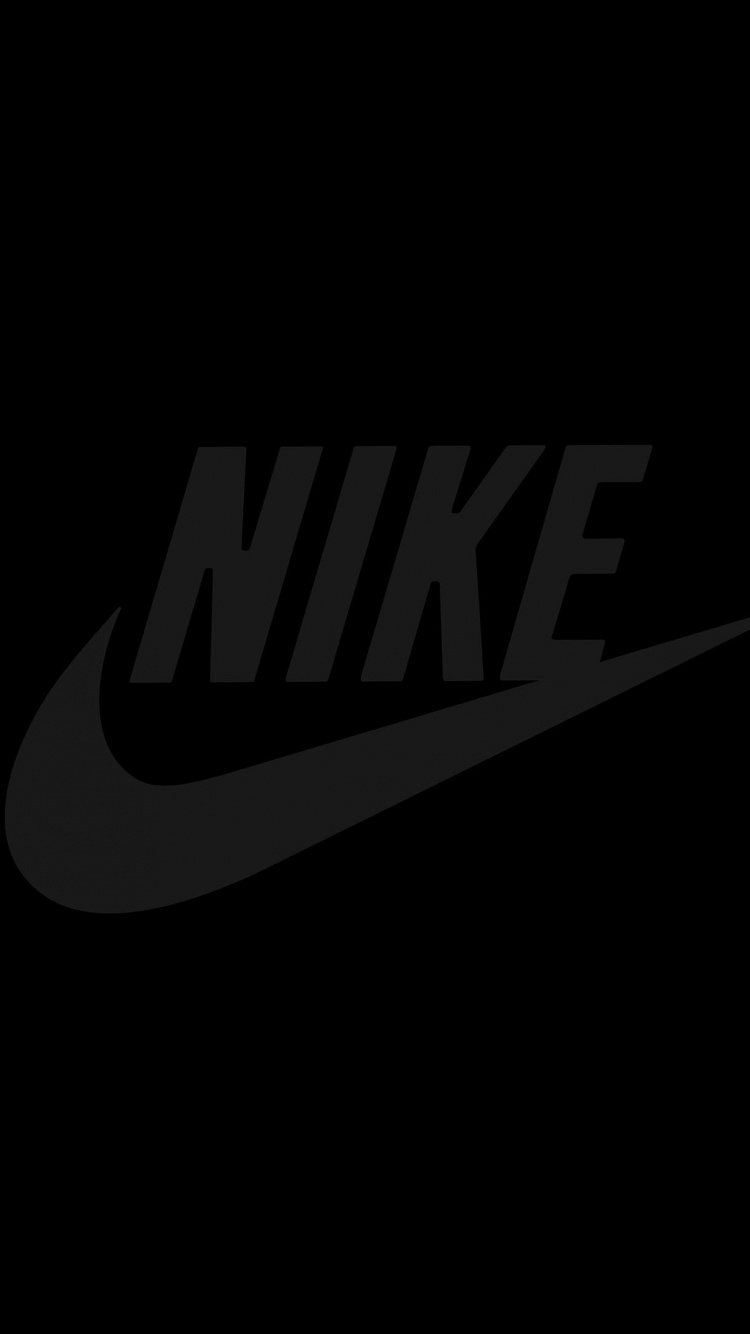 Nike, Swoosh, Schwarz, Text, Firmenzeichen. Wallpaper in 750x1334 Resolution