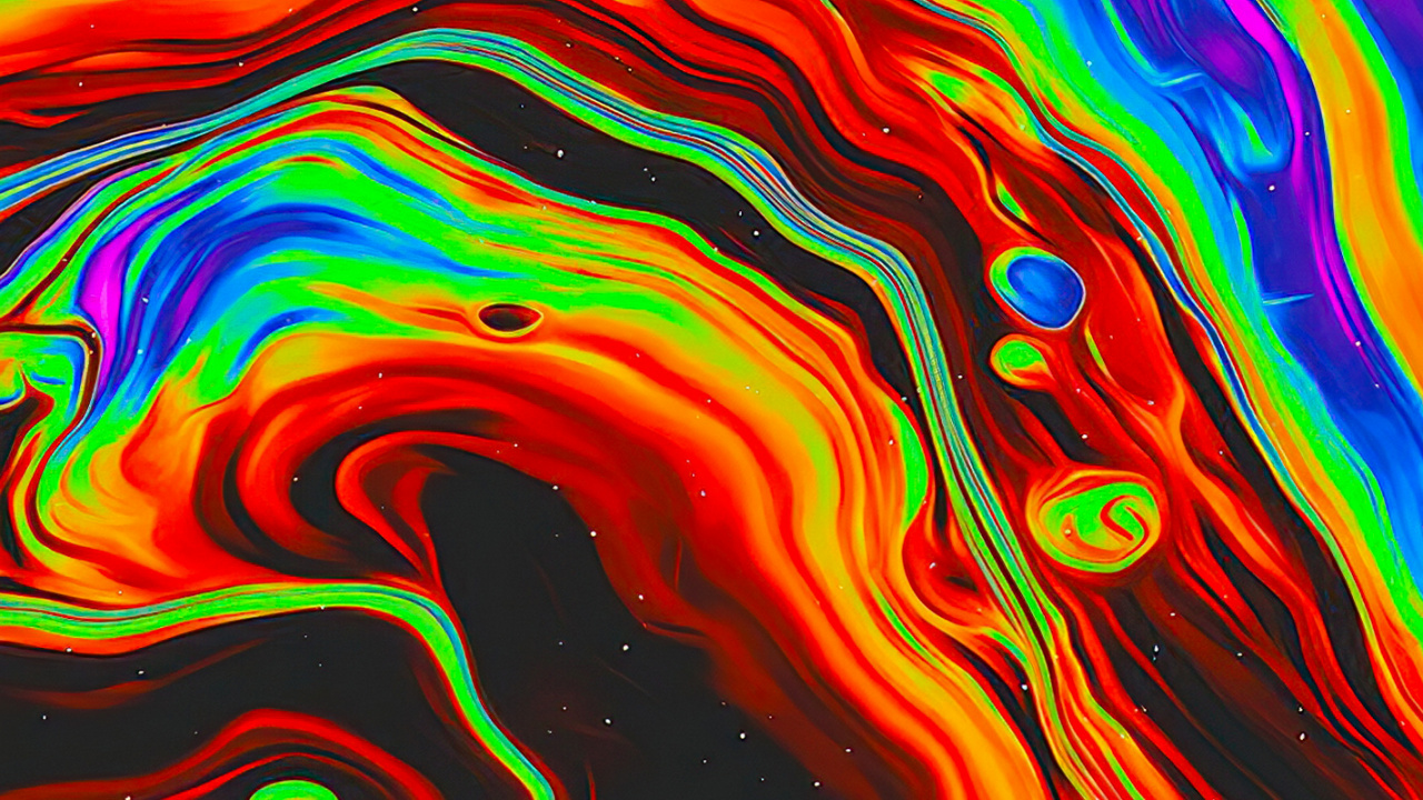 Psychedelic Art, Art, Acrylic Paint, Watercolor Painting, Painting. Wallpaper in 1280x720 Resolution