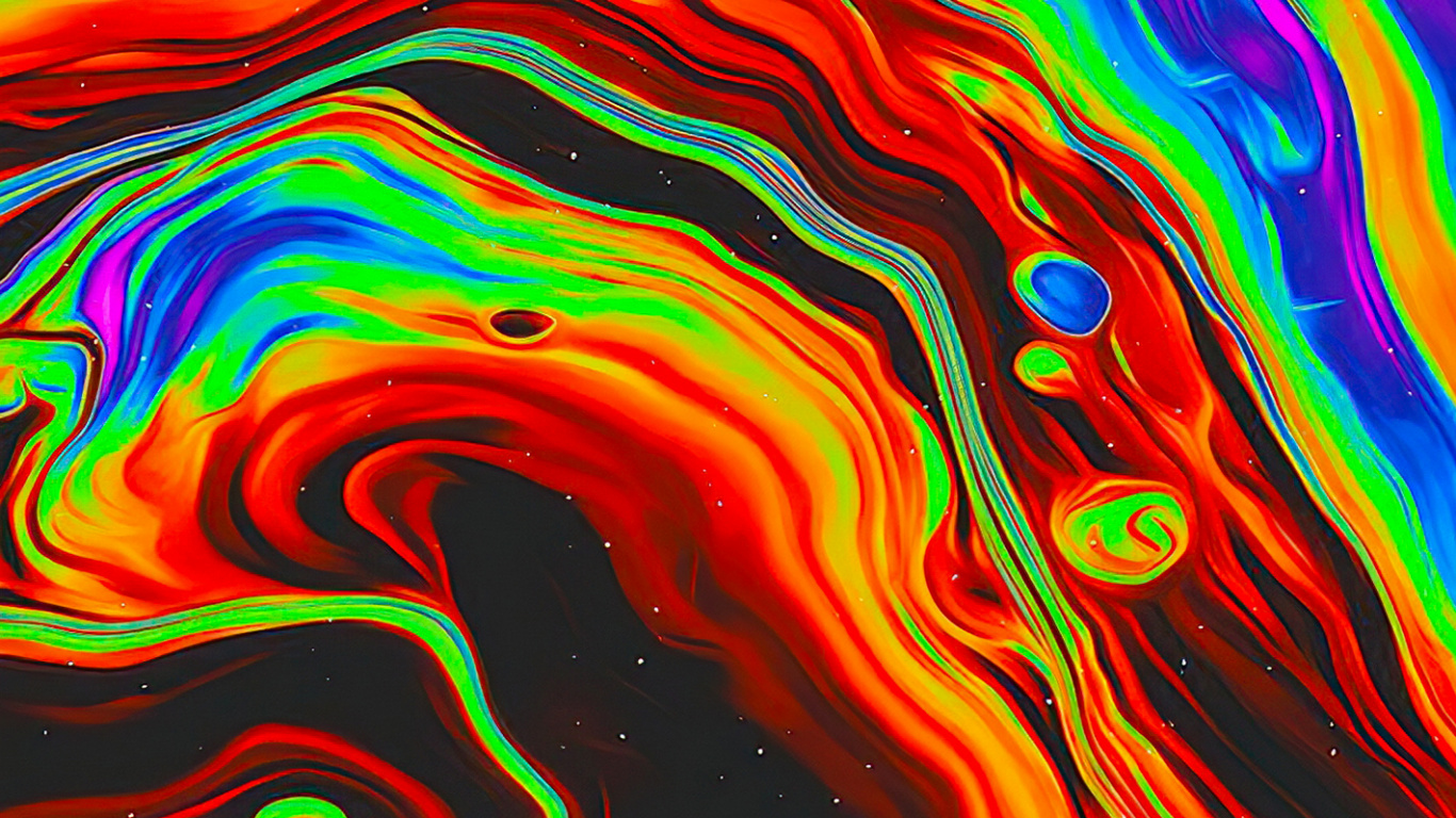 Psychedelic Art, Art, Acrylic Paint, Watercolor Painting, Painting. Wallpaper in 1366x768 Resolution