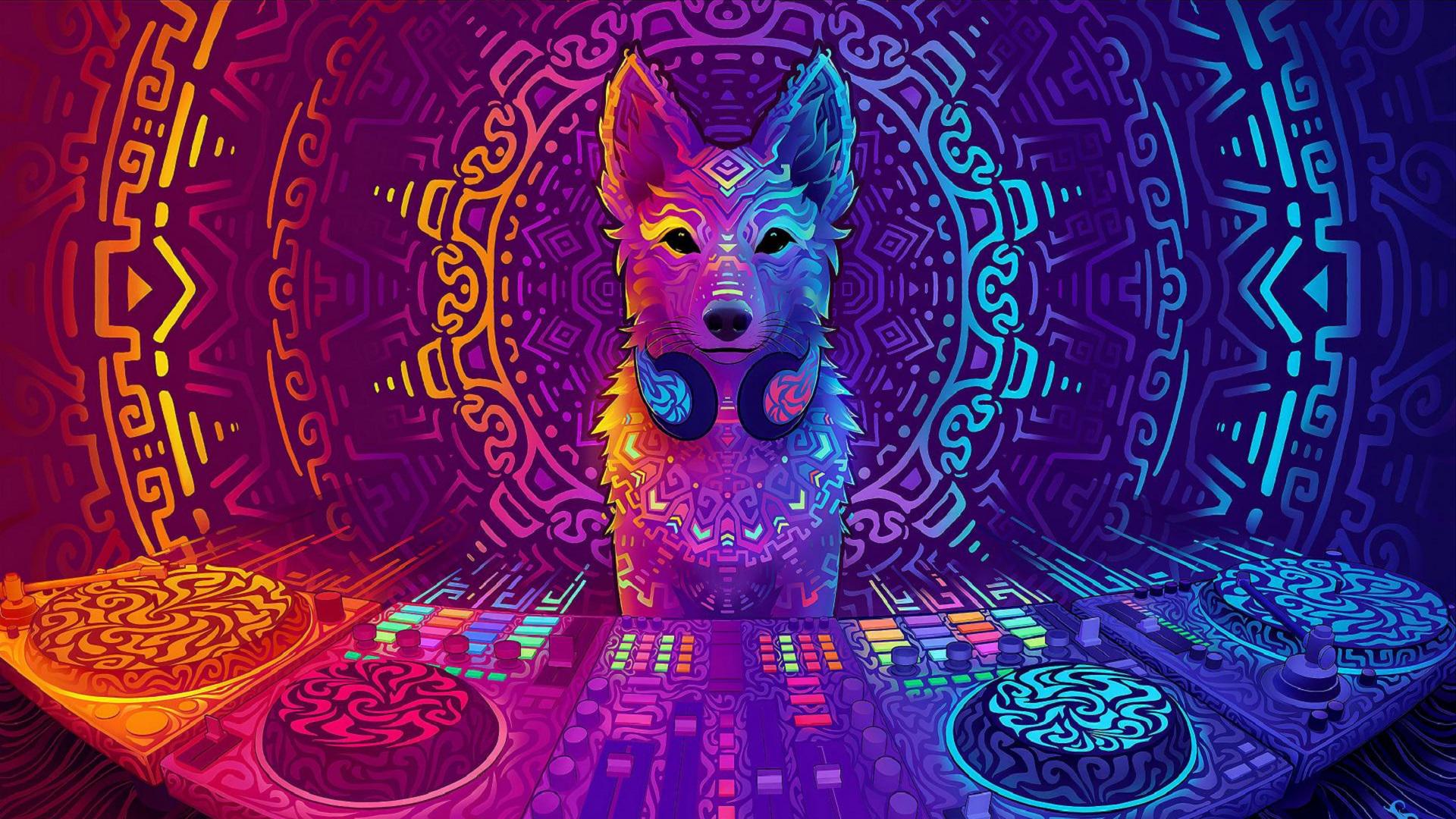 Ubuntu, Linux, 紫色的, 艺术, 对称 壁纸 1920x1080 允许