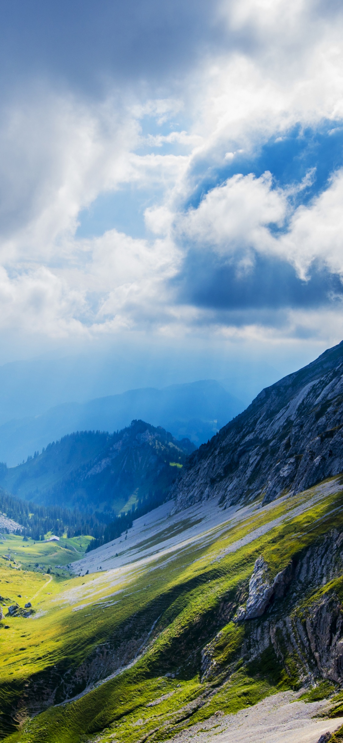 Mont Pilatus, Paysage Naturel, Pente, Terrain, Prairie. Wallpaper in 1125x2436 Resolution