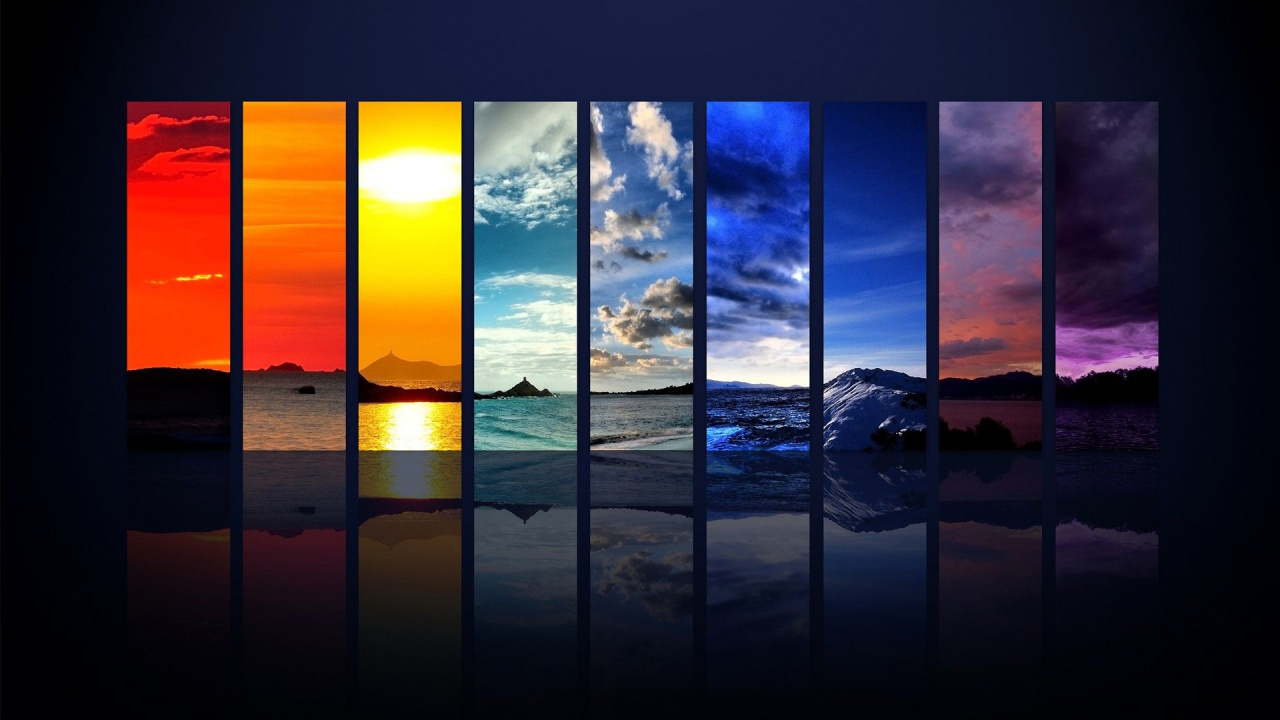 Dusk, Reflection, Atmosphere, Sunset, Sunrise. Wallpaper in 1280x720 Resolution