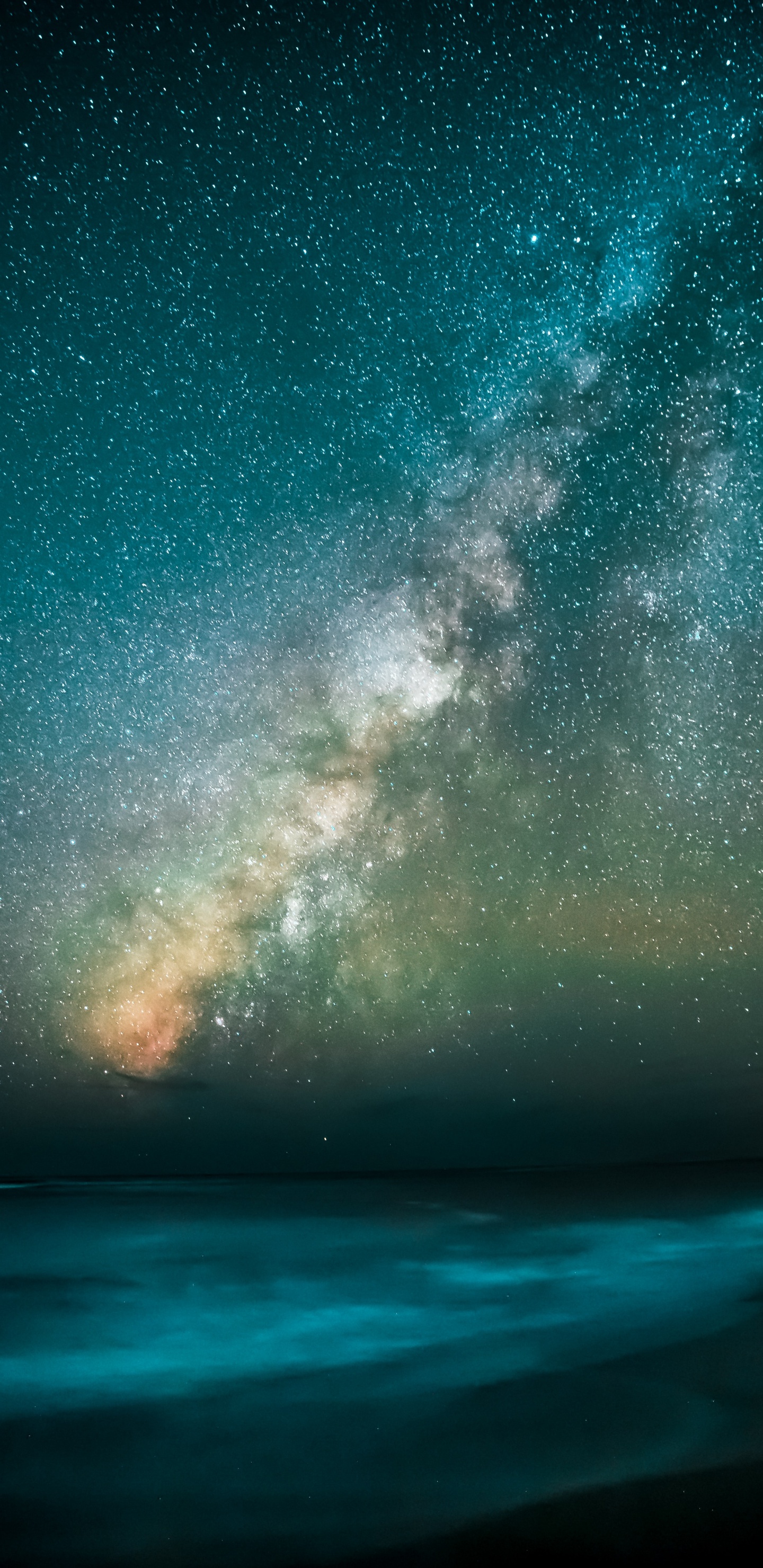 Mann, Der Milchstraße Sieht, Milchstraße, Erde, Galaxy, Stern. Wallpaper in 1440x2960 Resolution