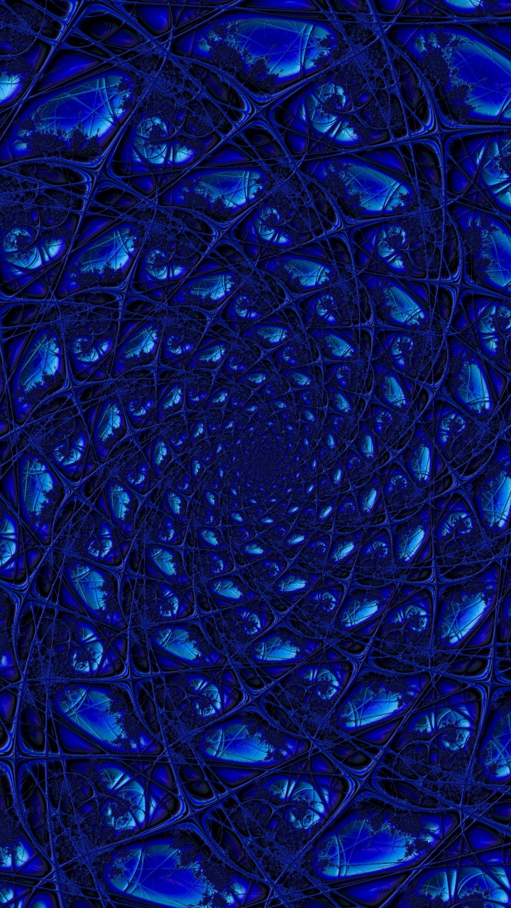 Blaue Und Weiße Abstrakte Malerei. Wallpaper in 720x1280 Resolution