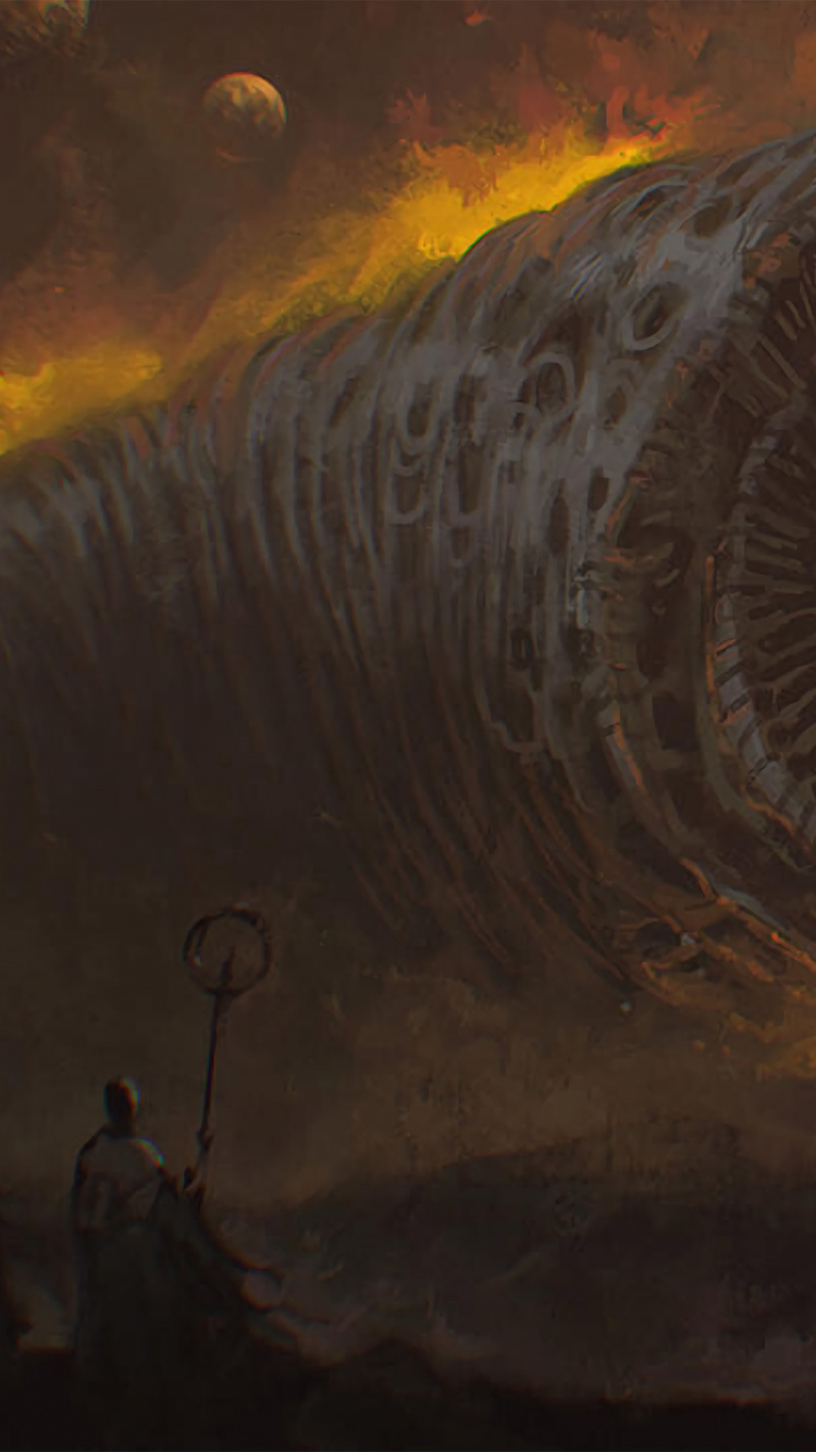 Shai Hulud, Sandworm, Arrakis, Duncan Idaho, Science Fiction. Wallpaper in 750x1334 Resolution