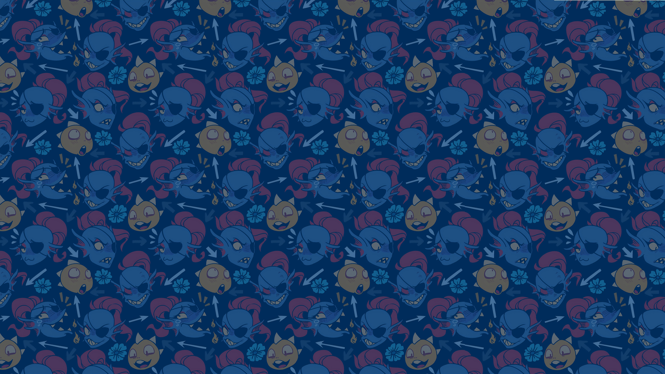 Blue and White Floral Textile. Wallpaper in 2560x1440 Resolution
