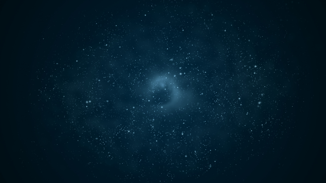 Starry Night Sky Over The Starry Night. Wallpaper in 1366x768 Resolution