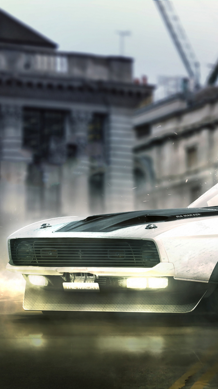 White Coupe on Road During Daytime. Wallpaper in 750x1334 Resolution