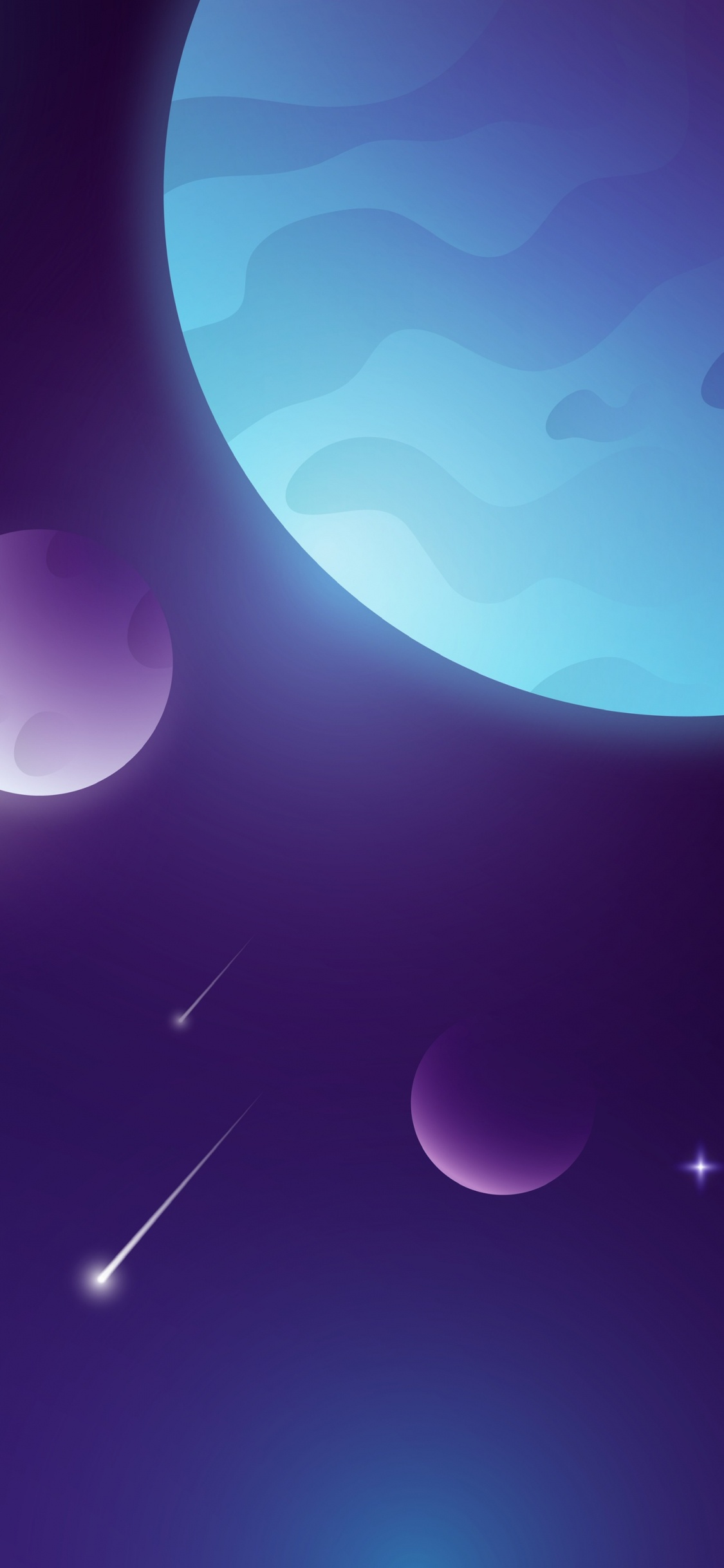 Atmosphère, Azure, Purple, Violette, Propriété Des Matériaux. Wallpaper in 1125x2436 Resolution