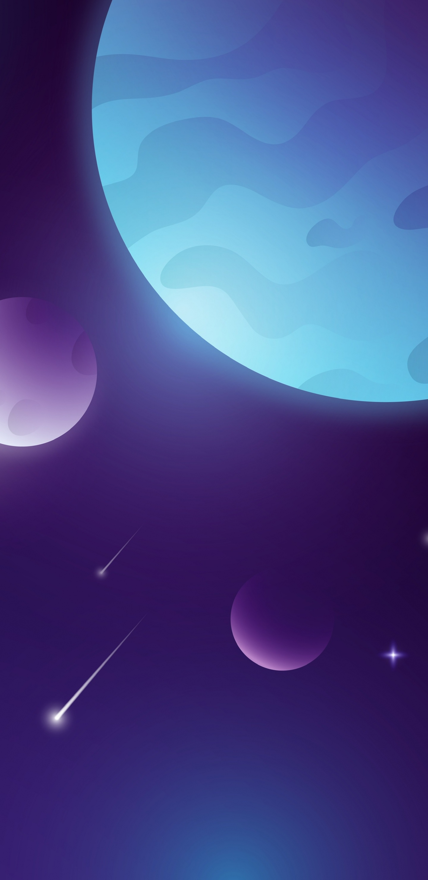 Atmosphère, Azure, Purple, Violette, Propriété Des Matériaux. Wallpaper in 1440x2960 Resolution