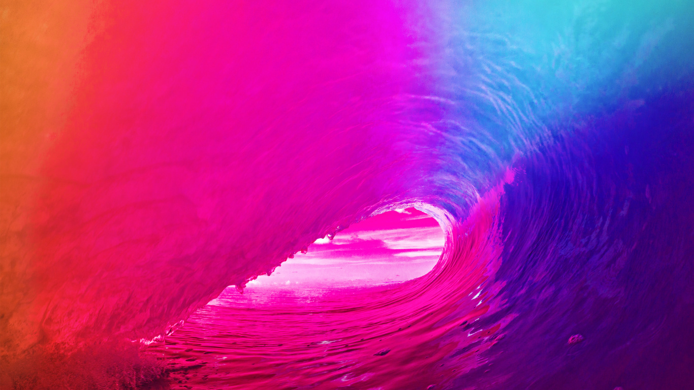 Peinture Abstraite Violette et Bleue. Wallpaper in 1366x768 Resolution