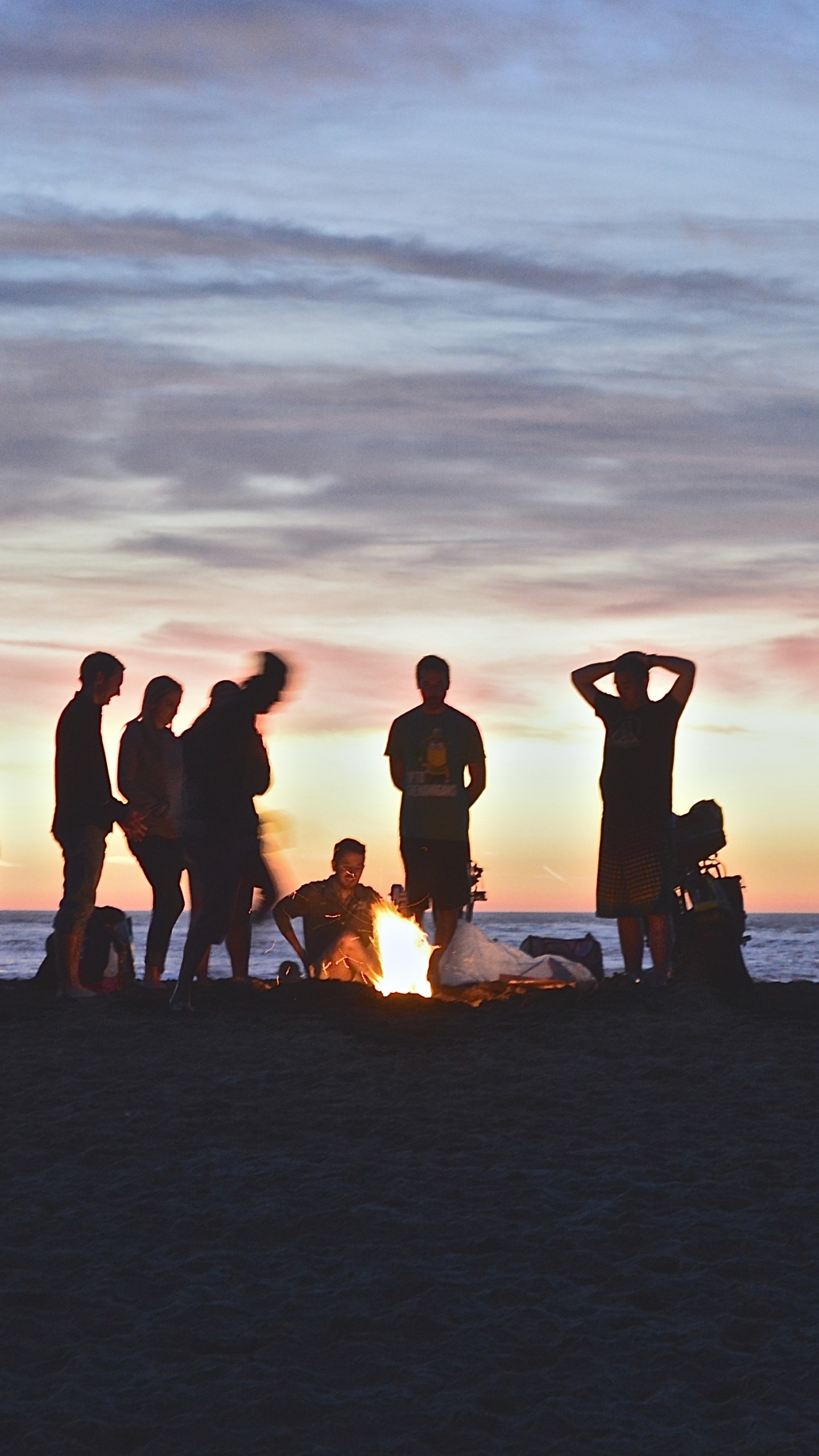 Plage, Mer, Horizon, Amusement, Cadeau. Wallpaper in 1440x2560 Resolution