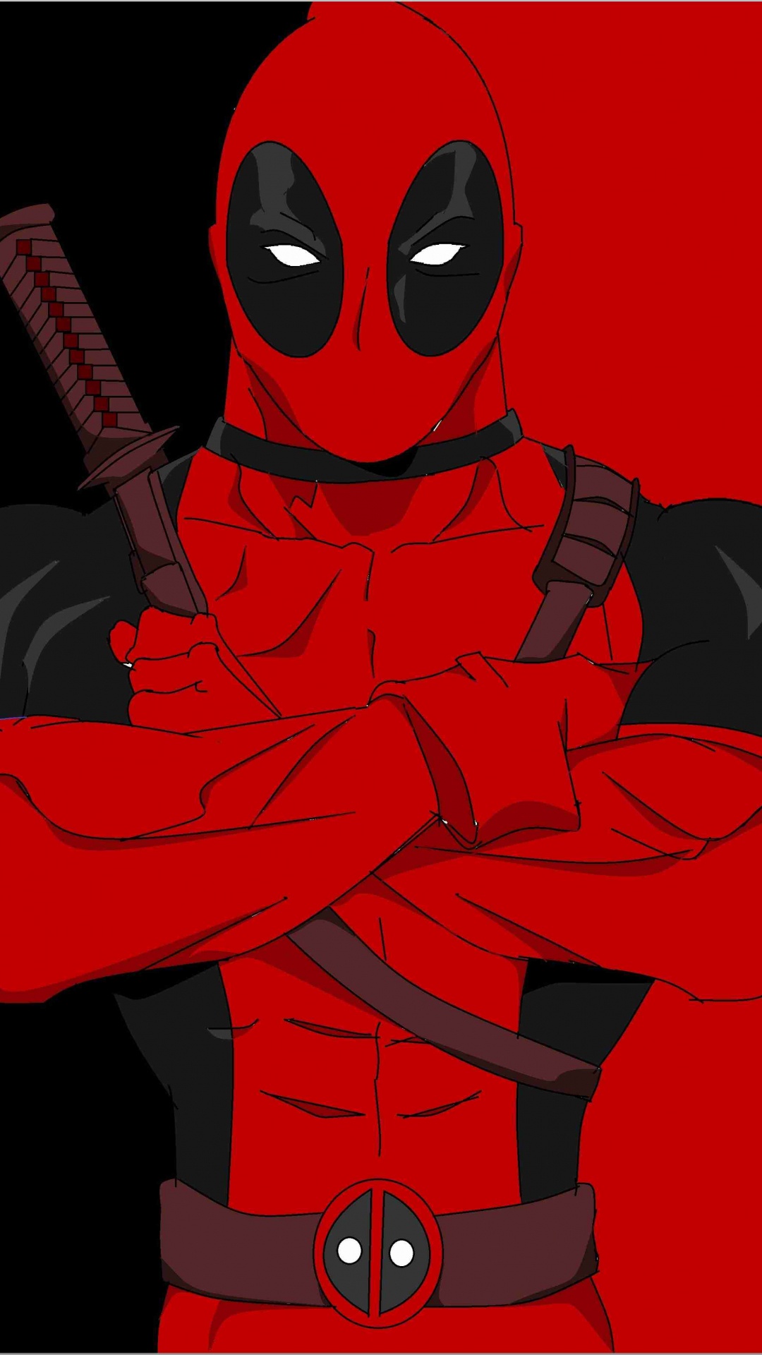Red and Black Spider Man Illustration. Wallpaper in 1080x1920 Resolution