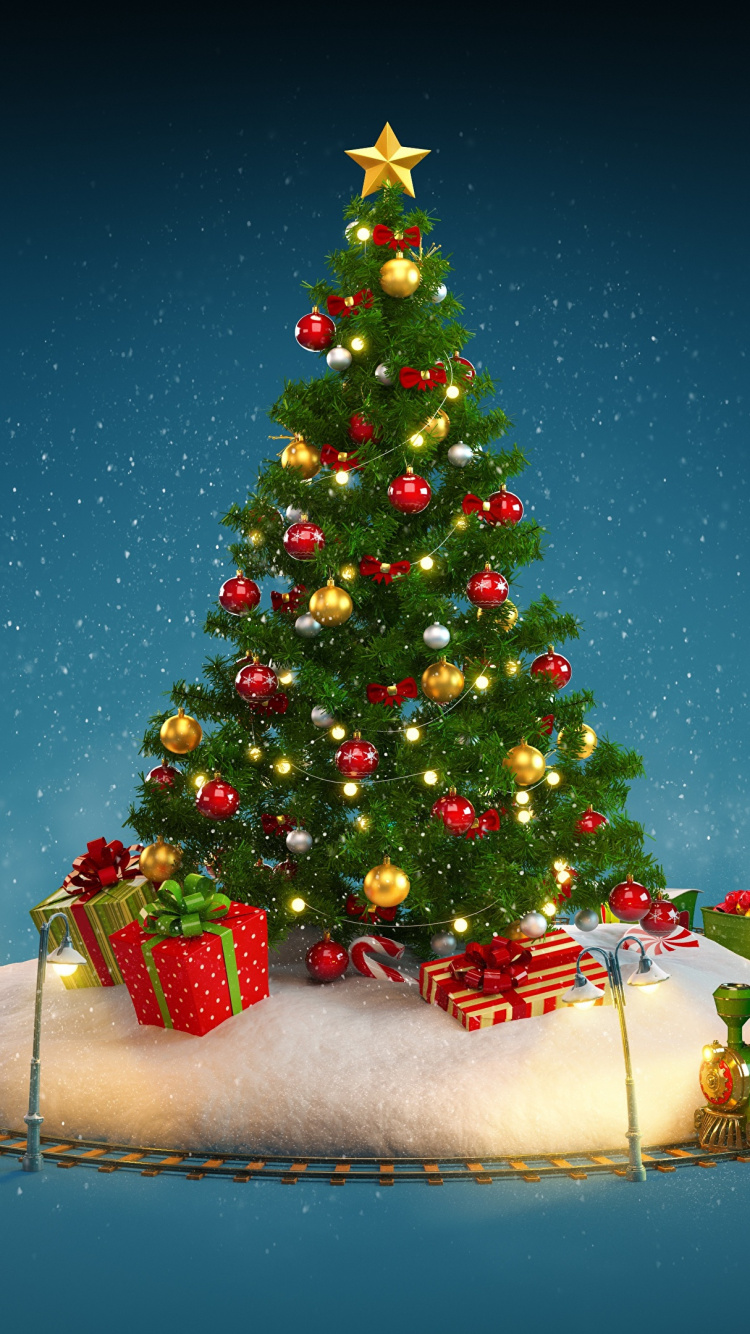Christmas Day, New Year, Christmas Tree, Christmas Ornament, Christmas. Wallpaper in 750x1334 Resolution