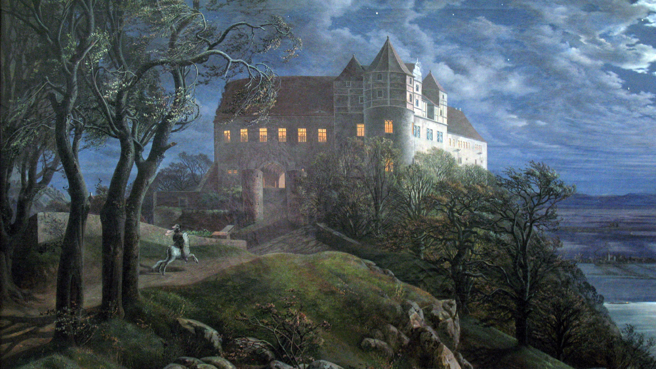 Weißes Und Braunes Betongebäude in Der Nähe Von Grünen Bäumen Unter Blauem Himmel. Wallpaper in 1280x720 Resolution