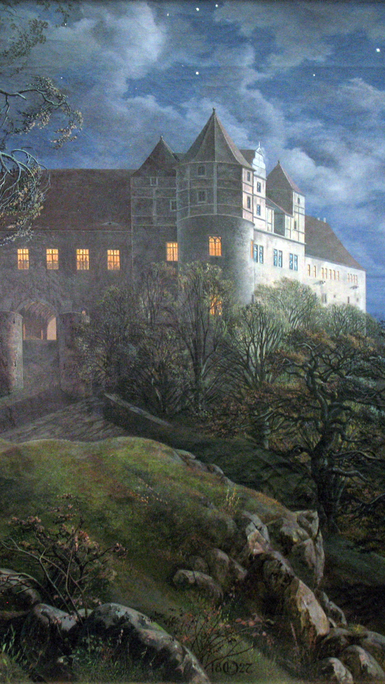 Edificio de Hormigón Blanco y Marrón Cerca de Árboles Verdes Bajo un Cielo Azul. Wallpaper in 750x1334 Resolution