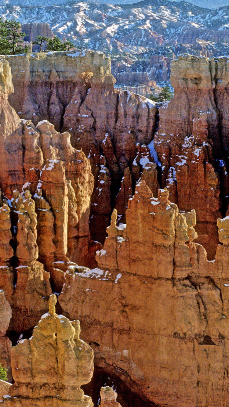 Brown Rock Formation During Daytime. Wallpaper in 750x1334 Resolution