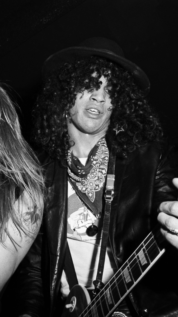 Guns N Roses, Músico, Rendimiento, Negro, Sica. Wallpaper in 750x1334 Resolution