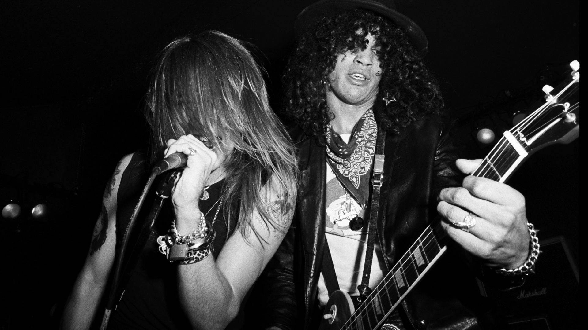 Guns N Roses, Musiker, Leistung, Schwarz, Musik. Wallpaper in 1920x1080 Resolution