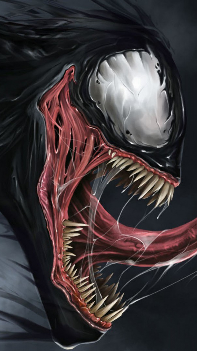 Black Red and White Dragon Illustration. Wallpaper in 750x1334 Resolution