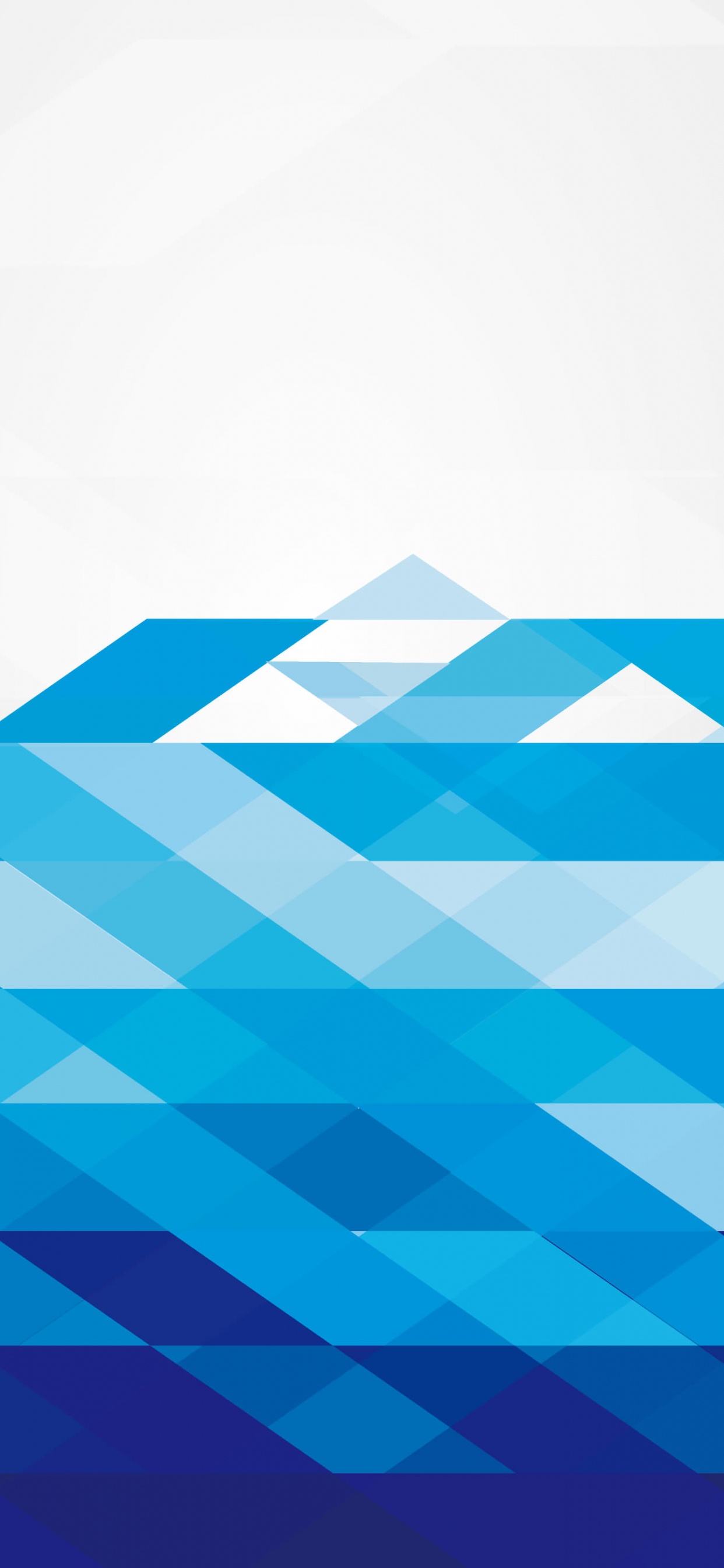 Blaue Und Schwarze Abstrakte Abbildung. Wallpaper in 1242x2688 Resolution