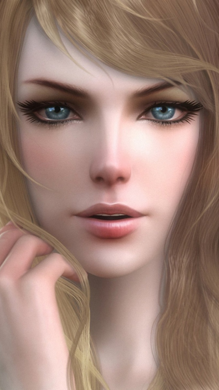 Elfe, Graphique, Fantasy, Blond, Sourcil. Wallpaper in 720x1280 Resolution