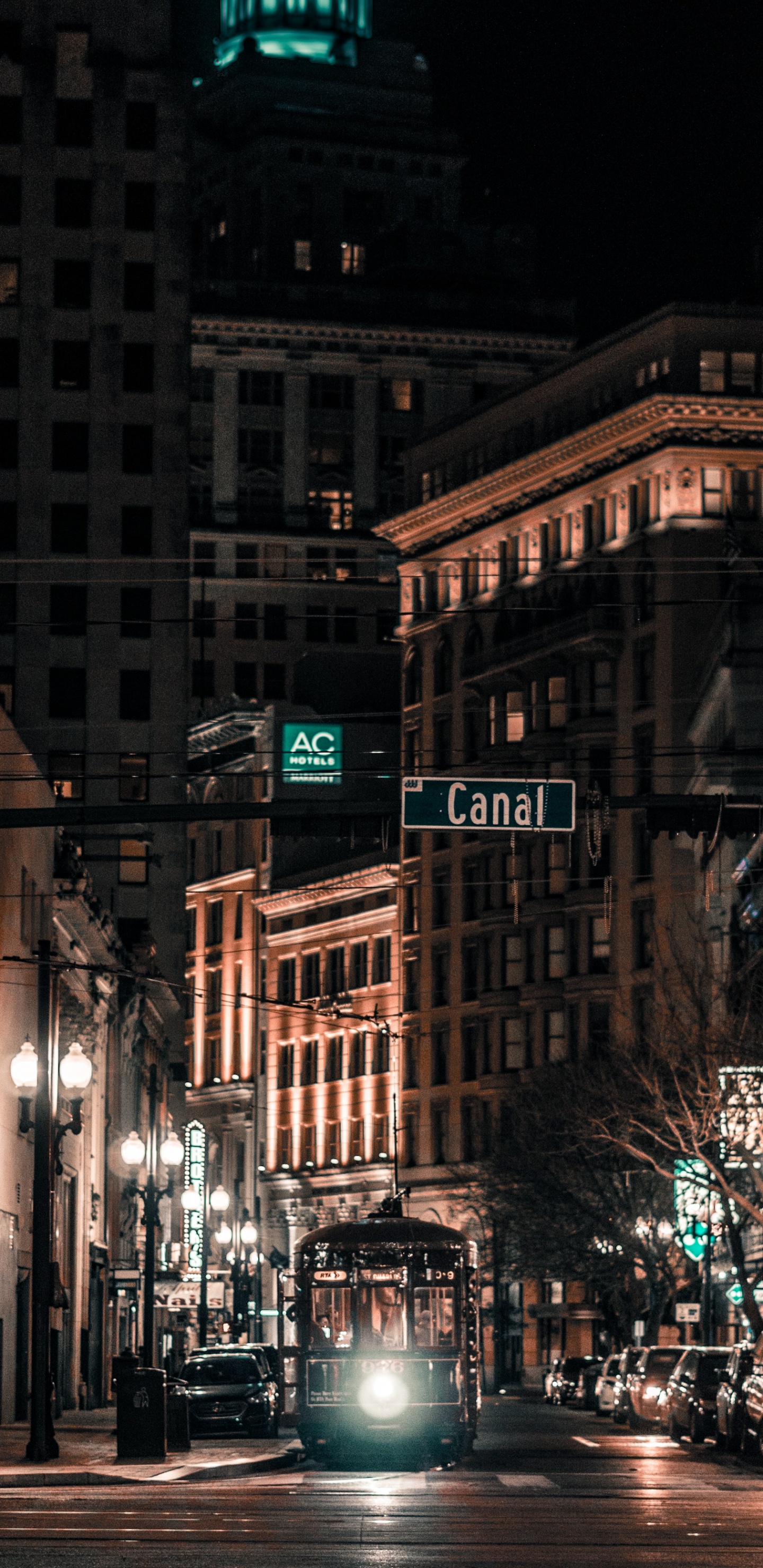 New Orleans, Gebäude, Fenster, Licht, Street Light. Wallpaper in 1440x2960 Resolution